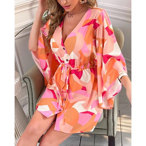 Chicme Summer Dresses With Buttons