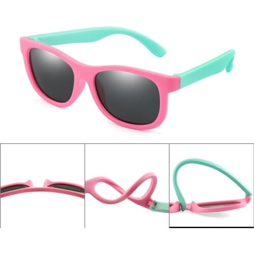 Rubber TR90 Children UV Polarized Sunglasses Kids Sunglasses Polaroid Sun Glasses for Girls Boys Baby Glasses Safety Eyewear
