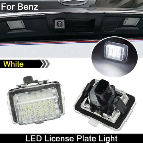 For Benz C-CLASS W204 W205 W216 W218 E-CLASS W212 S-CLASS W221 W231 S-CLASS W222 LED license plate light number plate lamp
