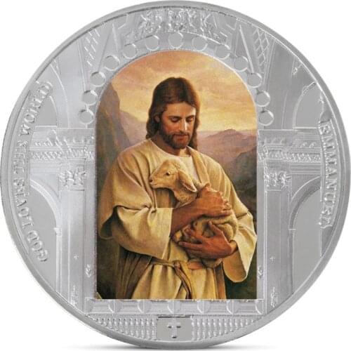 Jesus Christ religion Commemorative Coin Collection Gift Souvenir Art Metal Antiqu