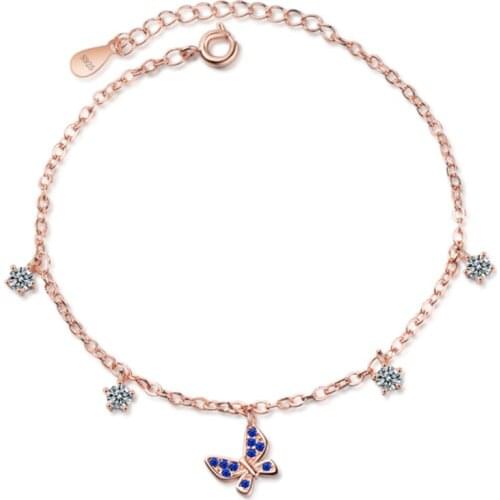 Personality temperament simple fashion trend sweet and lovely bow female models silver plated bracelets JO073