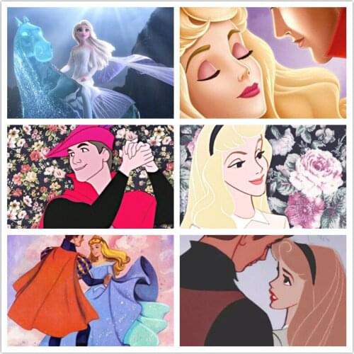 Disney Canvas Painting Cartoon Sleeping Beauty Posters and Prints Nursery Wall Art Picture For Living Room Home Decoration