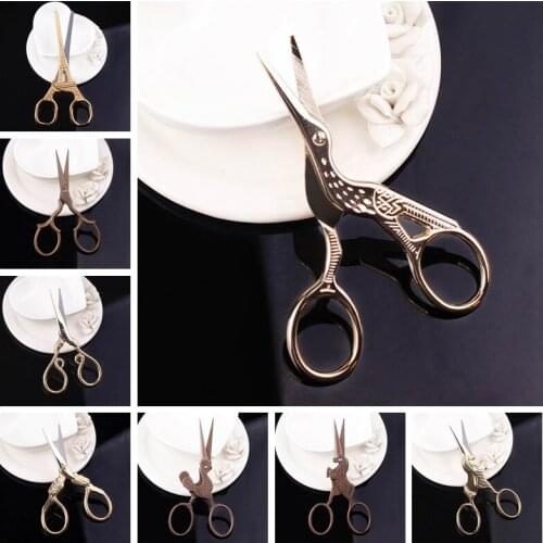 Stainless Steel Classic Scissors European-style Small Cross-Stitch Scissor Sewing Accessories Dedicated Tailor Scissors Craft