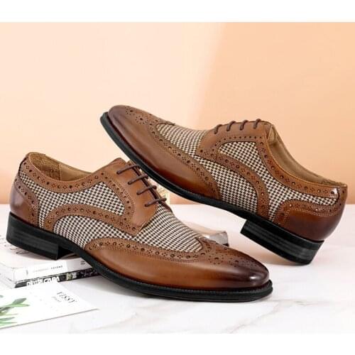 Мужские кожаные туфли LEOSOXS China At AliExpress