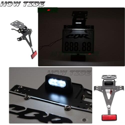 Hot sale Motorcycle Tail High Quality Tidy Fender Eliminator License Plate Holder LED Light For Kawasaki ZZR KLR 600 ZZR 400 ZZR
