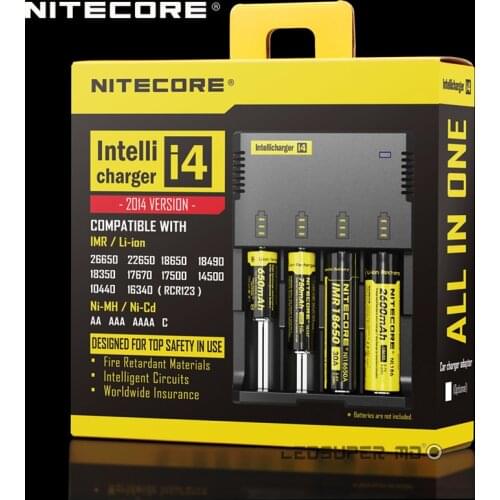 Best Selling Portable Lighting Accessory Microcomputer Intellicharger Nitecore i4 Universal Battery Lipo Balance Charger