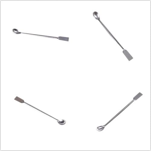 Horn Spoon,Medicinal ladle with Spatula,Home Household Handy Tools Length 200mm Laboratory Supplies for Teaching