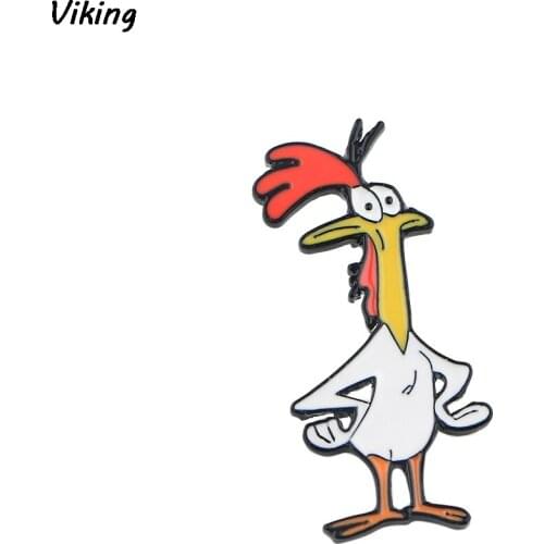G1620 Funny Cartoon Chickens Metal Enamel Pin Brooch Cute Badge Pins Hat Pin Brooch Jewelry Badges For Clothes