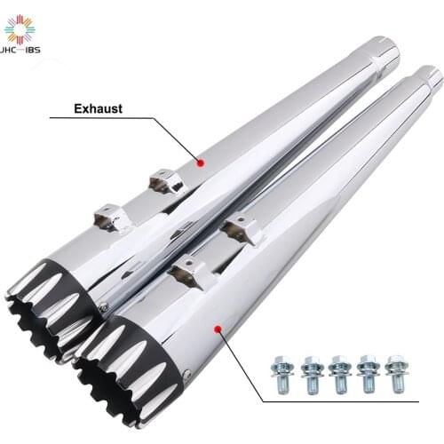 Motorcycle Mufflers Slip-on Exhaust Pipes For Harley Street Bagger Touring Electra Glide Road King Modle Ultra Classic 2017-2020