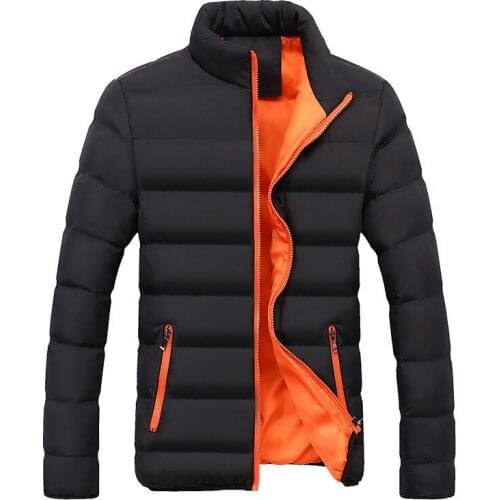 M-6XL Men Fashion Padded Parkas Down Coat Warm Windproof Coats Male Jackets Men Winter Jackets High Quality Thick