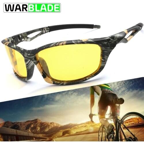 2018 New Polarized Sports Cycling Sunglasses Men Outdoor Bike Glasses Bicycle Brand Designer Cycling Eyewear Goggles WarBLade