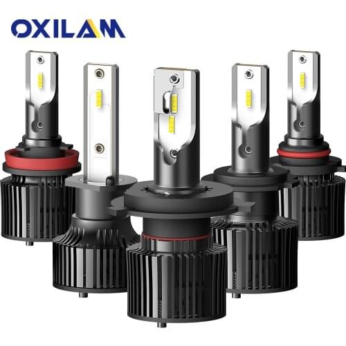 OXILAM 2pcs 16000LM H8 H9 H11 LED Headlight Bulb Canbus H4 H1 9006 HB4 9005 HB3 H7 Headlamp 6000K White 50W Auto Accessories