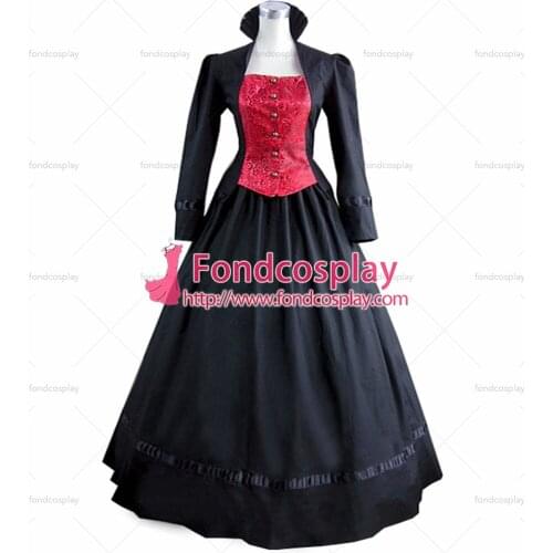 Gothic Lolita Punk Medieval Gown Violet Ball Long Evening Dress Coat Cosplay Costume Tailor-made[CK1362]