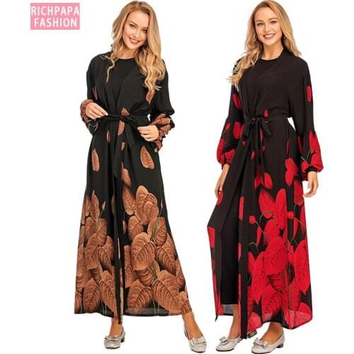 Ramadan Aid Mubarek Dubai Abaya Kimono Cardigan Abayas For Women Turkey Hijab Muslim Dress Kaftan Islam Clothing Robe Femme Ete