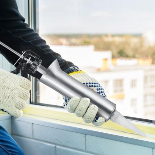 Stainless Steel Mortar Syringe Joint Gun Sprayer Applicator Tool Brick TipTiles Cement Construction Industry DIY With 2 Nozzles