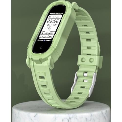 Replacement Rubber Strap For Xiaomi Miband 3 4 5 6 NFC New Fashion Electronic Bracelet One Size Universal Transparent Watchband