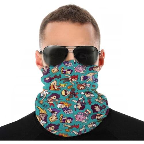 Plus Ultra Pattern Magic Scarf Half Face Mask Men Women Halloween Tube Mask Tubular Bandanas Protective Headband Biking Hiking