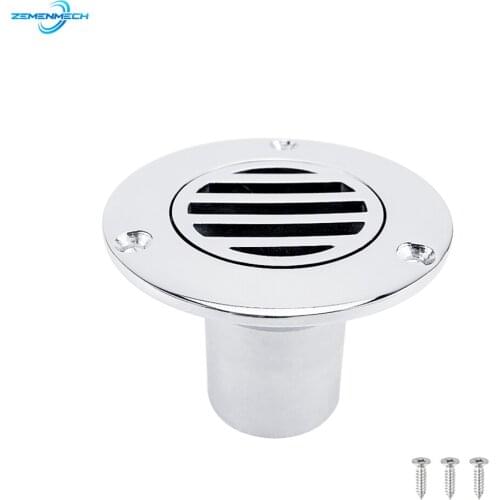1.5 Inch 38mm Marine Grade 316 Stainless Steel Boat Floor Deck Drain for Boat Yacht Deck Drainage Hardware Rowing Accessories