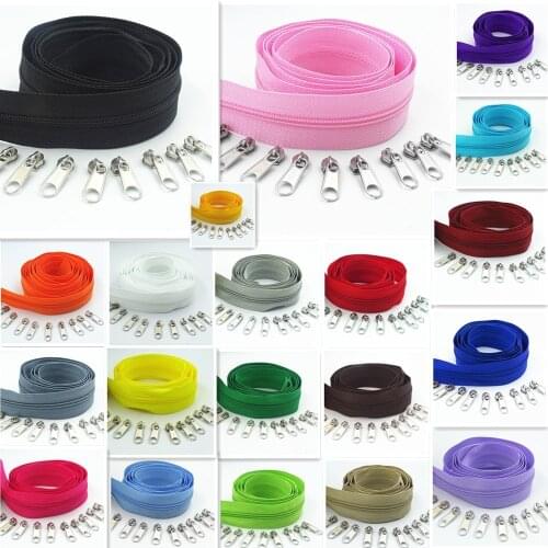 10 meters long 3 # 20 colors nylon coil zipper for DIY sewing clothing accessories