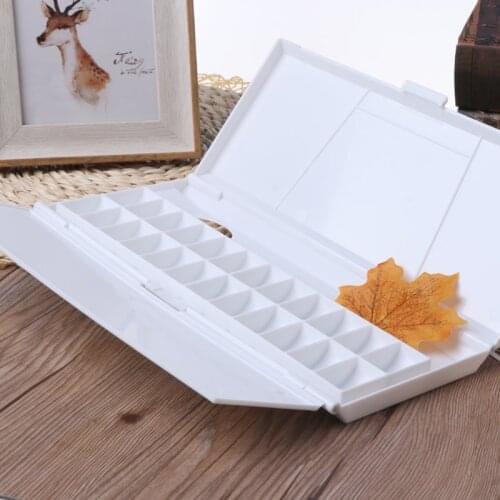 Watercolor Paint Palette 24 Grid Professional Art Plastic Palette Art Supplies