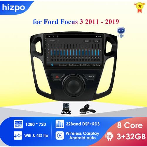 Autoradio 2din Android 10 car multimedia player for Ford Focus 3 Mk 3 2011 - 2019 car radio GPS navigation WiFi Bluetooth 4G RDS