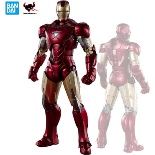 Bandai TAMASHII NATIONS Iron Man Mark 6 Battle of New York Edition Avengers Spirits S.H.Figuarts Action Figure Model Kid Toys