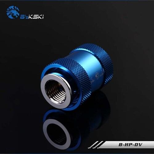 Bykski pc water cooling Valve G1/4" water-tap tube connector fittings Double female for water cooler B-HP-DV