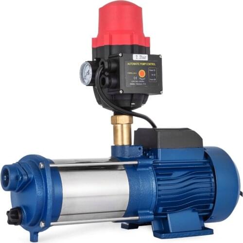 VEVOR IP44 Centrifugal Pump With Pressure Switch Centrifugal Jet Water Pump For Garden Irrigation Stainless Steel Case Protect