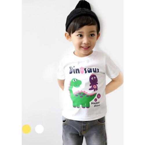 Children' Clothing T-shirts for girls boys Kids children Clothes for Summer Style tshirts brand T shirts Cartoon dinosaur prints