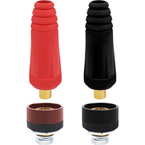 Europe Welding Machine Quick Fitting Male Cable Connector Socket Plug Adaptor DKJ 10-25 35-50 50-70