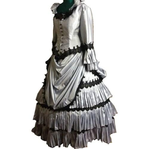 Customer to order! Vintage Costumes Victorian 1860S Civil War Gown historical dresses D-113