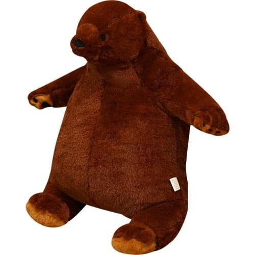 Brown Bear Plush Stuffed Animal DJUNGELSKO Soft Big Teddy Bear Pillow Cartoon Bruins Peluches Toys Birthday Gifts For Girls Kids