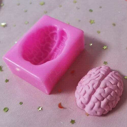 Handmade Creative Head Brains Silicone Resin Mold Cerebrum Epoxy Resin DIY Art Craft Fondant Mold Brains Art Craft Tools