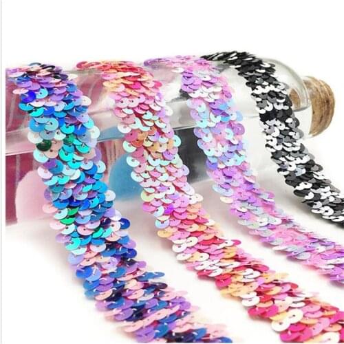 2019 new lace explosion models environmental protection 3cm sequin lace belt 10 colors