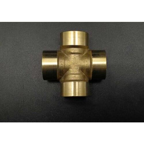 1/4" 3/8" 1/2" BSP Female Thread 4 Way Cross Brass Pipe Fitting Adapter Coupler Connector For Water Fuel Gas