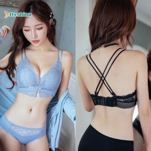 New Sexy Lace Womens Back Underwear Without Steel Ring Adjustable Bra