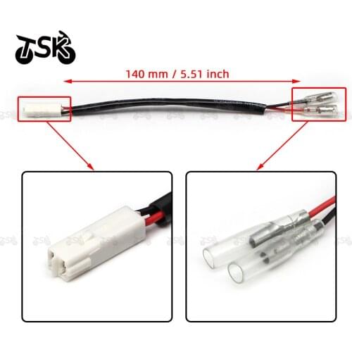 Turn Signal Marker Wire Adapter Plug Connectors for Kawasaki Z 400 650 800 900 Ninja ER 6N 6F Connector Motorcycle Accessorie