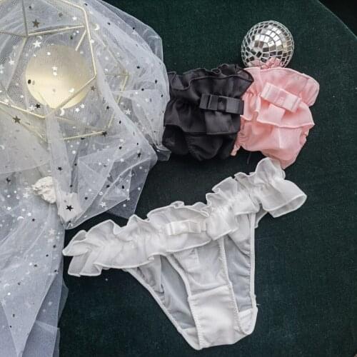 Sexy Underwear Womens Panties Plus Size Bow Sexy Lingerie Thongs Lace T-back Seamless String G-string Lace Thong Panties