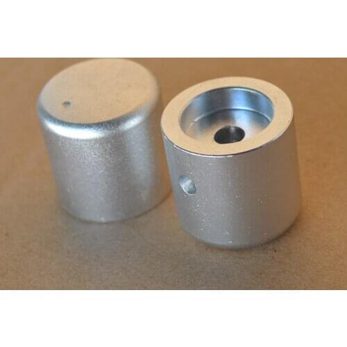 Free shipping Diameter 26MM Height 26MM silver Sandblasting all aluminum amplifier volume knob