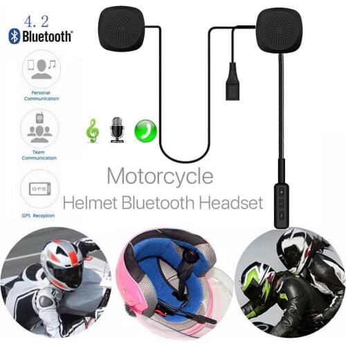 Helmet Intercom Motorcycle Headset Wireless Bluetooth Speaker Music For MP3 MP4