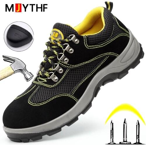 Construction Safety Shoes Men Anti-static Electrician Shoes Work Sneakers Men Indestructible Protective Shoes Safety Boots Woek