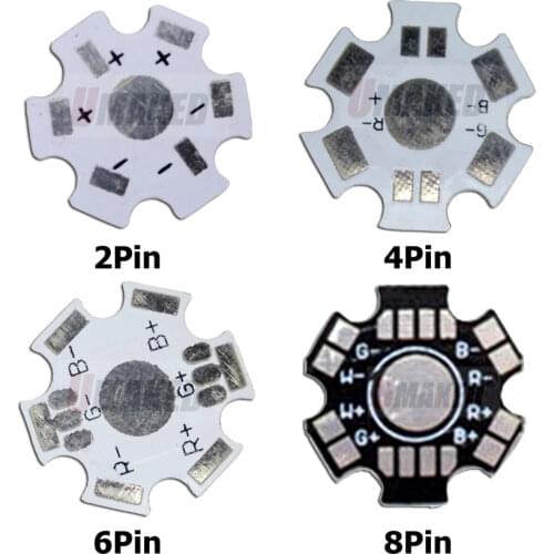 High Power 1W 3W 5W LED Aluminum Base Plate PCB Board Heat Sink Substrate 20mm Star Kit DIY Cooling Heatsink 20mm for 1 3 5 Watt
