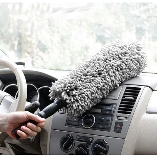 Microfiber Car Duster Auto Vehicle Retractable Dirt Dust Clean Care Brushes Adjustable Long Home Office Ash Sweep Remov