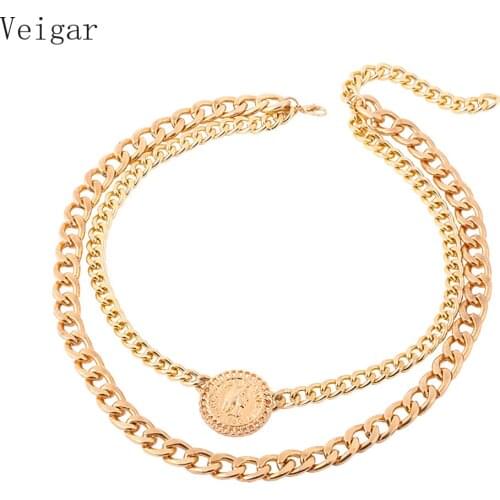 Punk Style Thick Clavicle Chain Chokers Necklaces for Women 2018 Fashion Jewelry Ladies Party Necklace Gold Silver Color