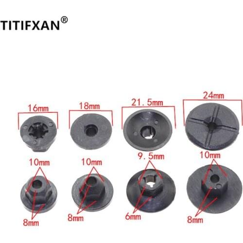 10PCS For BMW 1 3 5 7 Series X1 X3 X5 X6 Plastic fasteners For Fittings Screws Lower guard plate Nut base