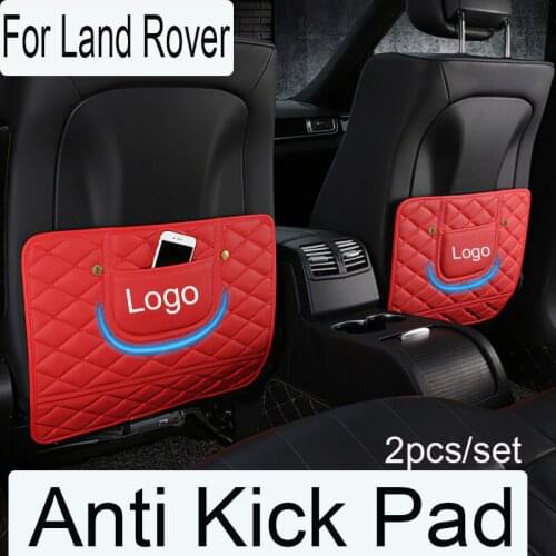 2pc/set 45*36.5cm Auto Car Anti-Kick Pad An-ti Mud Seat Back Protective Pad Styling for Range Discovery Freelander Evoque
