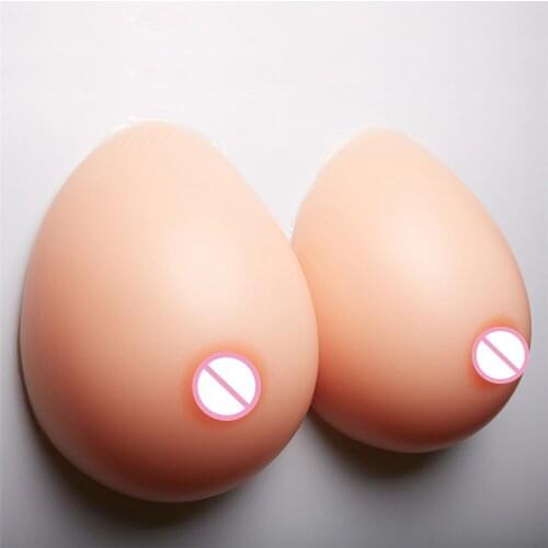 3200g/pair 48E/50DD/52D Silicone Breast Forms Enhancers CD/TD Fake Breast Crossdresser Drag Queen Shemale Artificial Boobs