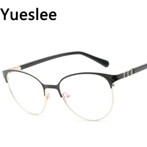 46884 High Quality Acetate Optical Glasses Frame Anti Blue Light Cat Eye Glasses Frame Men Women Optical Fashion Computer Eyegla