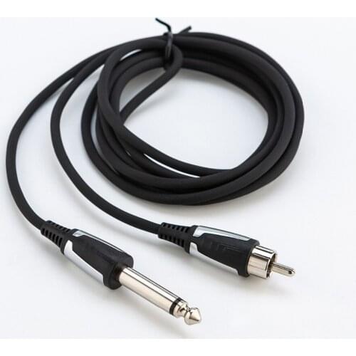 6FT EZ Master Pro Tattoo Clip Cord Silicone Jacket Cable RCA DC Hawk Style Connection for Cartridge Tattoo Machine Power Supply