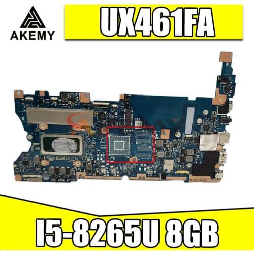 Akemy UX461FA original motherboard with 8GB I5-8265U For ASUS UX461FN UX461F UX461FA laptop motherboard mainboard test full 100
